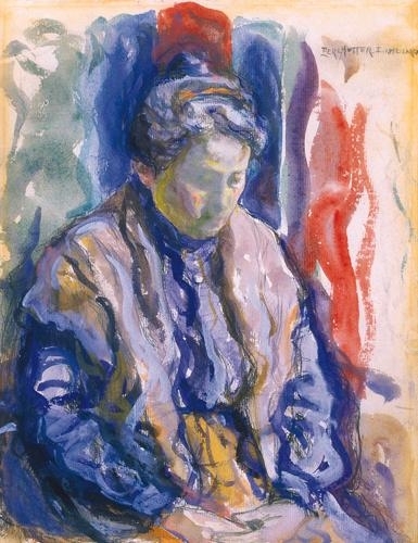 Perlmutter Izsák (1866-1932) My wife, 1892