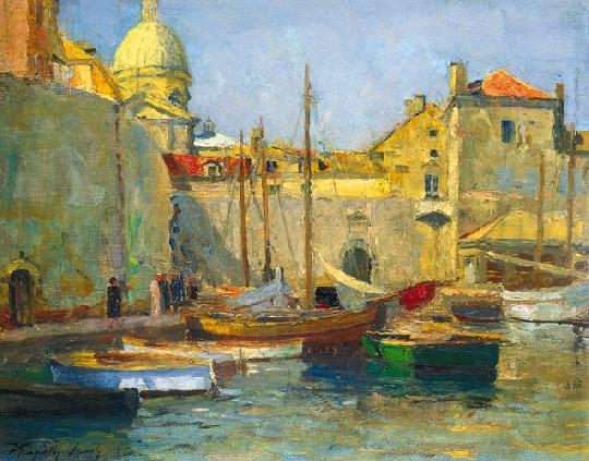 Kárpáthy Jenő (1870-1950) Harbour