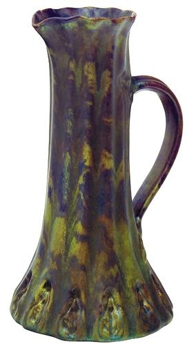 Zsolnay Jug with leaves, Zsolnay, around 1900