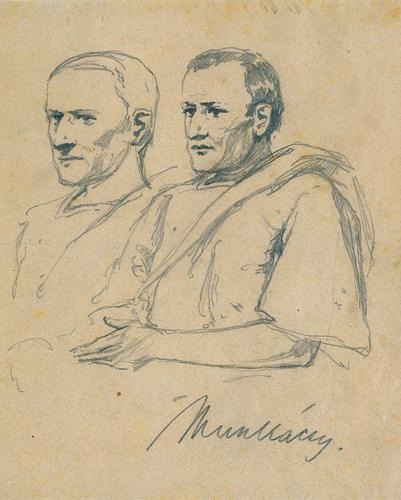 Munkácsy Mihály (1844-1900) Study for the painting entitled 'Christ in front of Pontius Pilate'