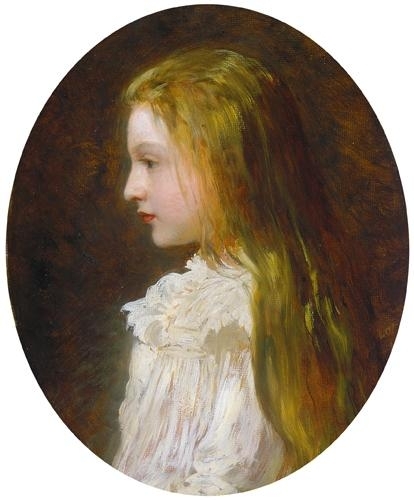 Lotz Károly (1833-1904) Portrait of Ilona Lotz