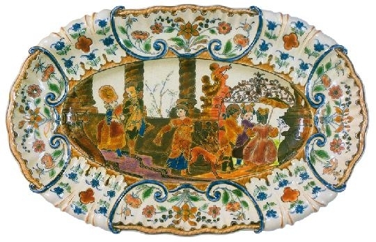 Zsolnay Ornamental plate, Zsolnay, 1882  Decoration design: Ármin Klein