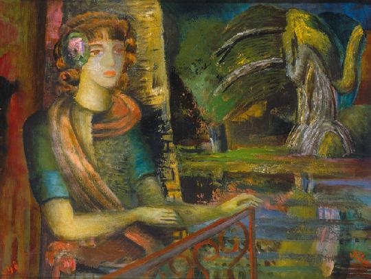 Klie Zoltán (1897-1992) On the balcony, 1948