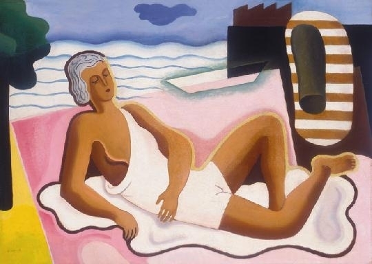 Bortnyik Sándor (1893-1976) Lady on the beach