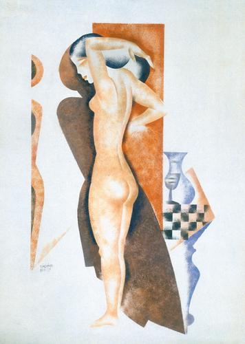Kádár Béla (1877-1956) Female nude in interior