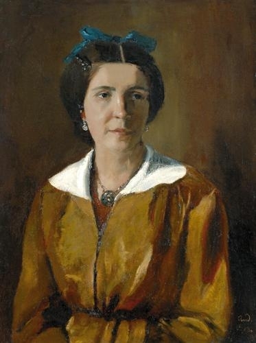 Rudnay Gyula (1878-1957) Woman with white collar