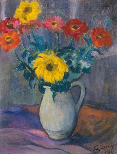 Schönberger Armand (1885-1974) Virágcsendélet, 1954