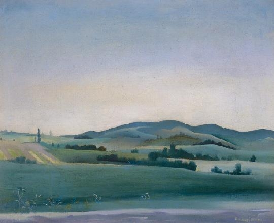 Basilides Barna (1903-1967) Landscape in the vicinity of Pécs