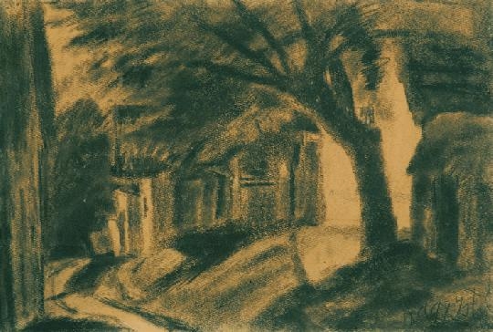 Nagy István (1873-1937) Road between the houses