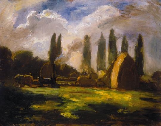 Iványi Grünwald Béla (1867-1940) Farm scene