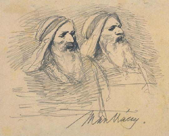 Munkácsy Mihály (1844-1900) Study for the painting 'Christ in front of Pontius Pilate'