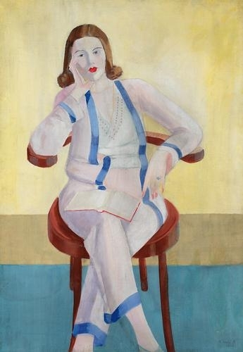 Gáborjáni Szabó Kálmán (1897-1955) Woman sitting (Muci), 1932