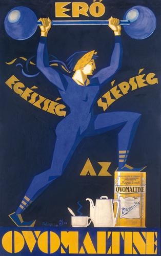 Tary Lajos 1884-1972 Szépség, erő, egészség (Ovomaltine plakátterv)