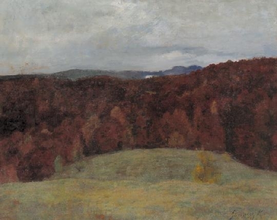 Ferenczy Károly (1862-1917) Cloudy landscape (Plestyor), 1896