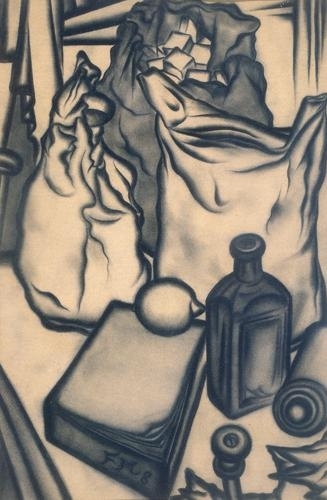 Farkasházy Miklós (1895-1964) Csendélet tintásüveggel, 1928