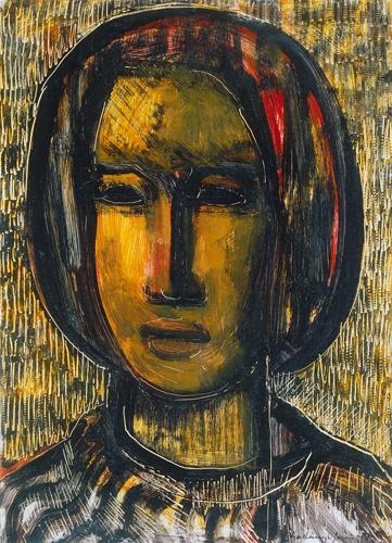 Gadányi Jenő (1896-1960) Női portré, 1955