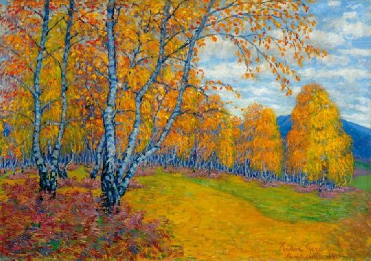 Kádár Géza (1878-1952) Colourful autumn, 1912