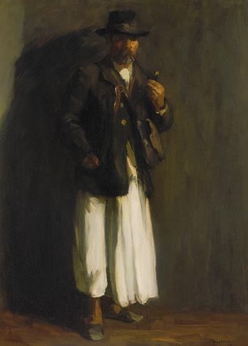 Nyilasy Sándor (1873-1934) Man smoking pipe