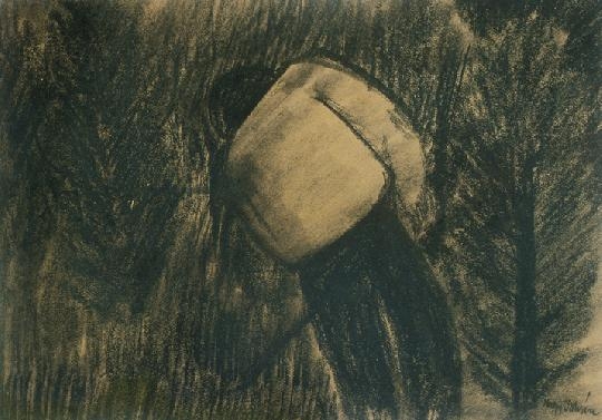 Nagy István (1873-1937) Figure in landscape