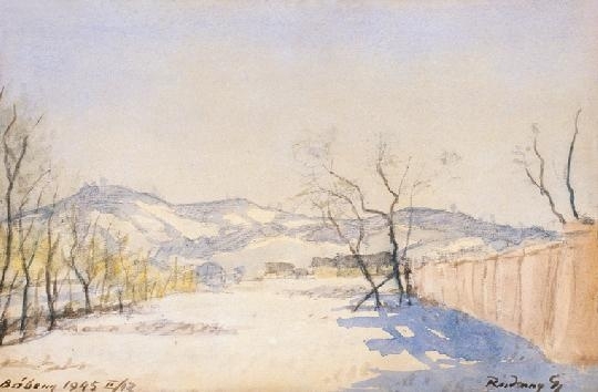 Rudnay Gyula (1878-1957) Bábony landscape, 1945