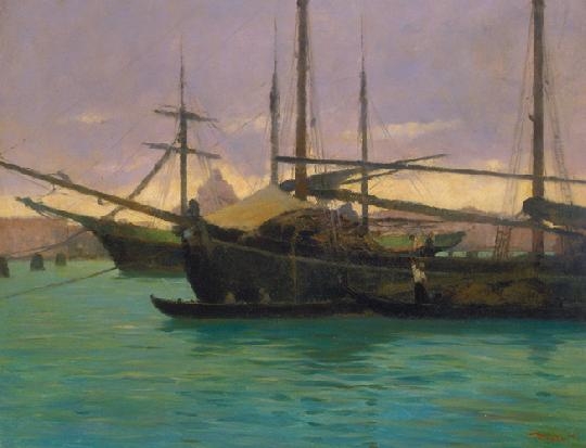 Mérő István (1873-1938) Harbour