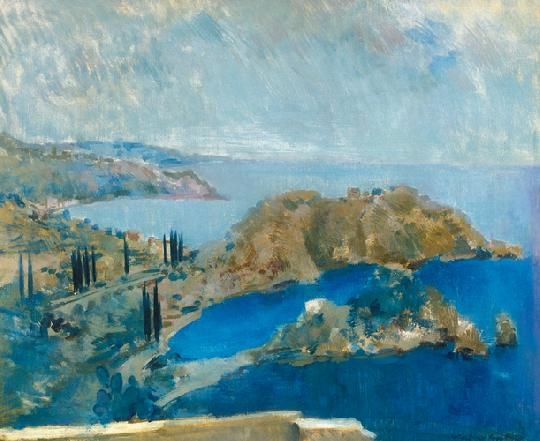 Halvax Gyula (1906-1984) Taormina, Isola Bella