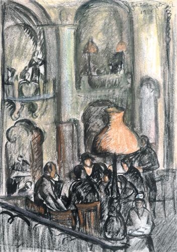 Schönberger Armand (1885-1974) In the café, 1921