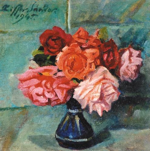 Ziffer Sándor (1880-1962) Still life with roses, 1945