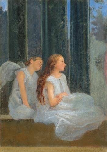 Ferenczy Károly (1862-1917) Two angels (Maid), 1895