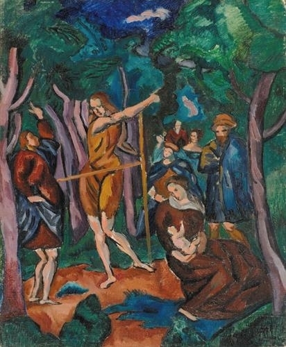 Perlrott-Csaba Vilmos (1880-1955) Bibliai jelenet, 1910 körül