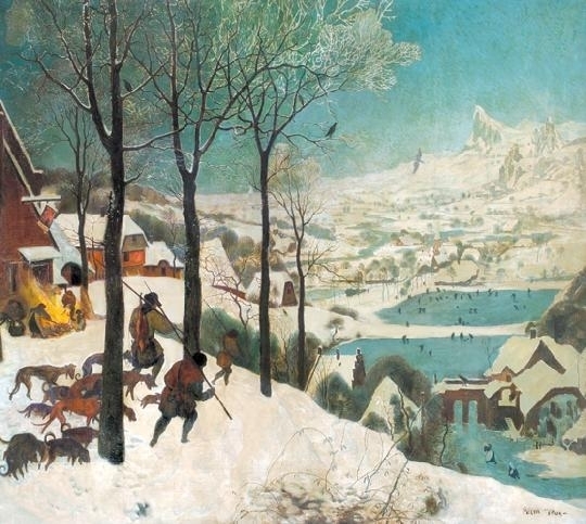 Pólya Tibor (1886-1937) Hunting in winter (by Pieter Brueghel)