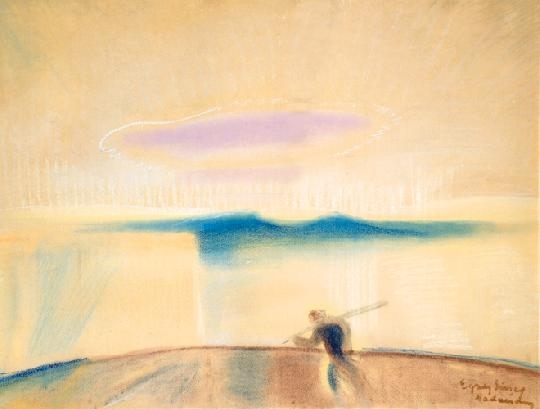 Egry József (1883-1951) Sunset (Lake Balaton)