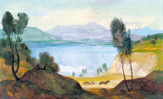 Molnár C. Pál (1894-1981) On the lake-shore