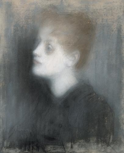 Rippl-Rónai József (1861-1927) Női fej, 1893