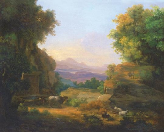 Markó Károly, Ifj. (1822 - 1891) Landscape, 1852