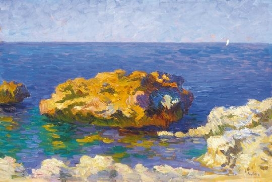 Nyilasy Sándor (1873-1934) A rock on the Ragusa Coast