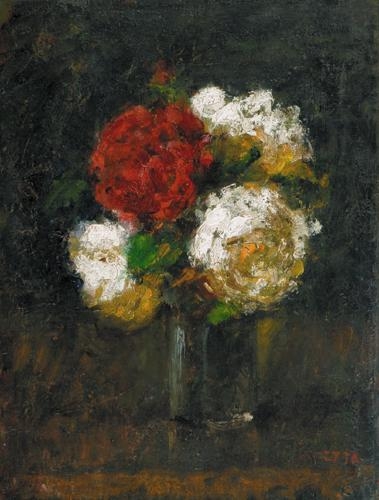 Koszta József (1861-1949) Still life with flowers, 1930