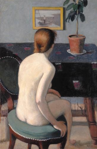 Pólya Iván (1889-1939) Female nude back