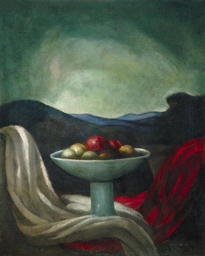 Mund Hugó (1892-1962) Still life with fruit