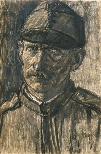 Nagy István (1873-1937) Portrait of a soldier, 1918