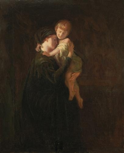 Székely Bertalan (1835-1910) Vázlat az "Özvegy" című képhez