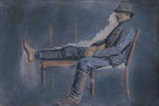 Mednyánszky László (1852-1919) Resting