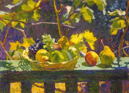 Nyilasy Sándor (1873-1934) Still life with grapes