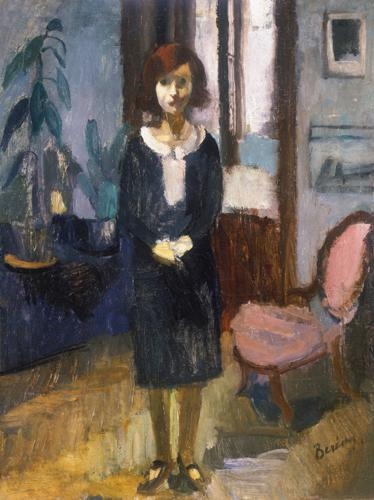 Berény Róbert (1887-1953) Anna Berény / little girl in interior