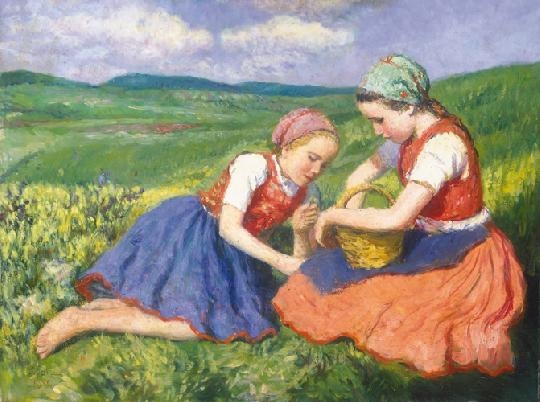 Glatz Oszkár (1872-1958) In the meadow, 1941