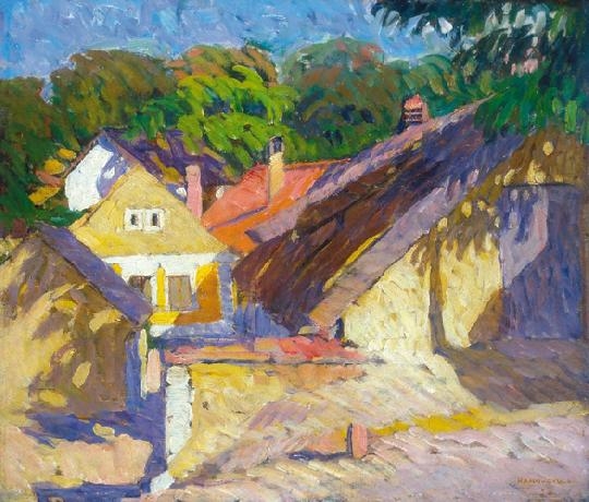 Kosztolányi Kann Gyula (1868-1945) Houses in sunlight