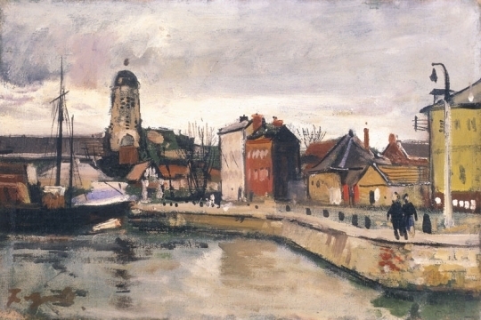 Gáll Ferenc / Francois Gall (1912-1987) Dutch harbour