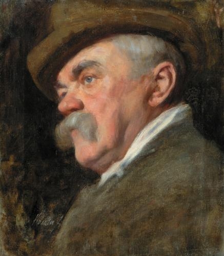 Koszta József (1861-1949) Study of a head