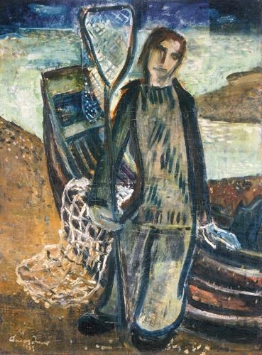 Ámos Imre (1907-1944) Fisherman, 1933