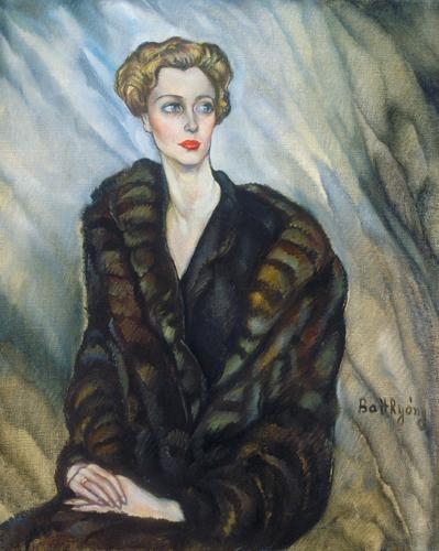 Batthyány Gyula (1887-1959) In a mink coat